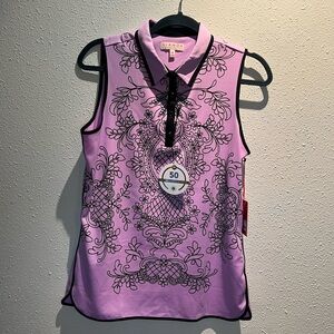 Glamour Lavender Embroidered Blouse